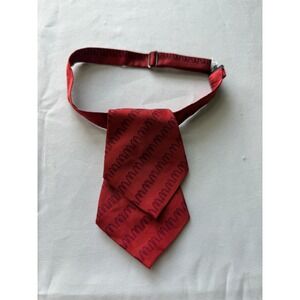 McDonald's Uniform Tie‎ Red Adjustable Necktie Restaurant Staff